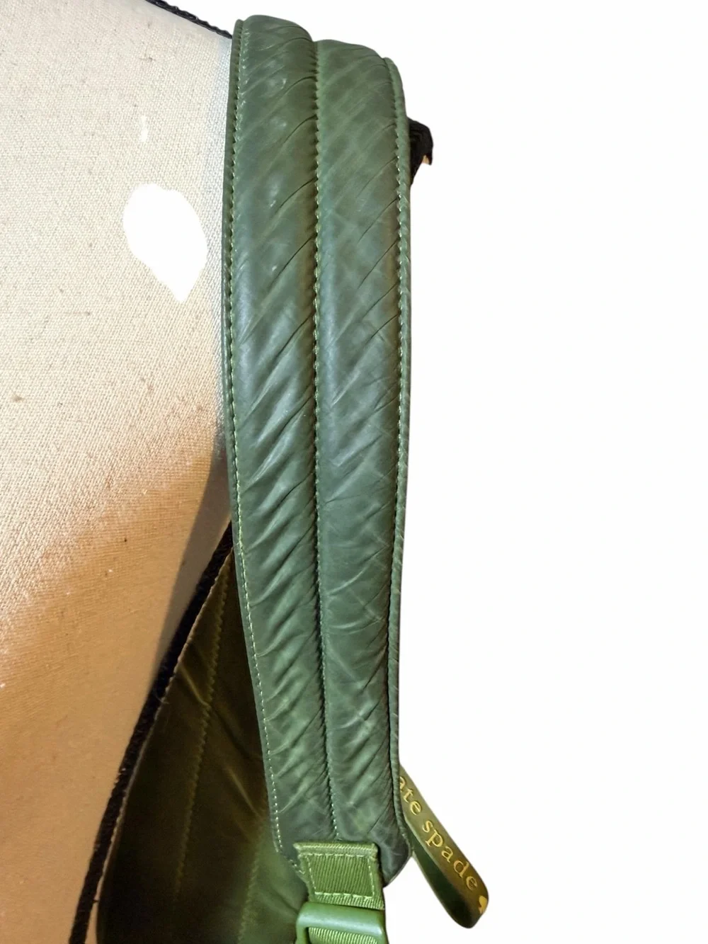 Kate Spade Camden Quilted Large Backpack - Kelp Green Nylon Puffer
